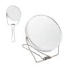2 Sided Makeup Mirror Stand Stainless Steel Double Sided Makeup Mirror Silver High Definition Lenses Home view 4