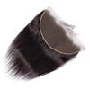 13x4 Ear To Ear Straight Lace Frontal Closure Transparent HD Human Hair With Baby Hair Knots 100% Virgin Remy Human Lace Frontal Closures 150% Density Natural Color (16 Inch,Straight frontal) view 2