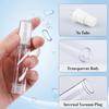 20Pcs 10ml/0.34oz Airless Pump Bottle Refillable Plastic Airless Vacuum Dispenser Portable Clear Cosmetic Sample Vial Container Jars for Lotion Emulsion Toiletries Liquid Foundation view 3