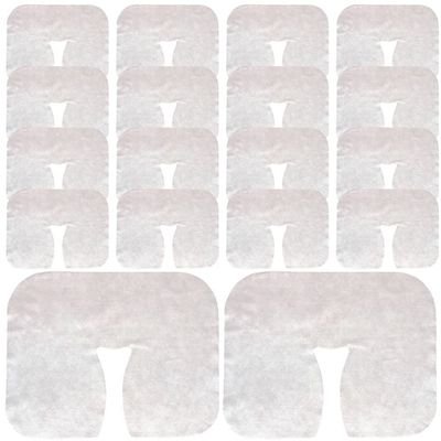 FRCOLOR 400pcs Disposable Headrest Covers Non-Woven Face Rest Covers for Massage Tables Breathable Salon Accessories for Beauty Salons and Home Use
