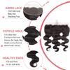 13x4 Ear to Ear Transparent HD Lace Frontal Closure Brazilian Body Wave Human Hair Frontal 150% Density 100% Brazilian Virgin Body Wave Hair Frontal Closures Natural Black Color(10Inch13x4 Frontal) view 4