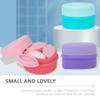 GLEAVI 1set Travel Cosmetic Jar Refillable Container for Makeup Ointments and Toiletries Lightweight Portable for Travel Camping and Business Trips Compartment Design view 2