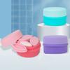 GLEAVI 1set Travel Cosmetic Jar Refillable Container for Makeup Ointments and Toiletries Lightweight Portable for Travel Camping and Business Trips Compartment Design view 4
