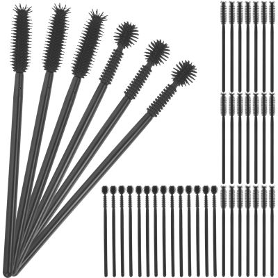 FOMIYES 100pcs Disposable Eyelash Wands Portable Eyelash Applicator Eyebrow Brush for Makeup Skin-friendly Lightweight for Women