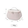 Alipher PU Leather Makeup Bag Creative Travel Cosmetic Bag Portable Toiletry Bag Travel Makeup Organizer Bag For Women Girls (Brown) view 3