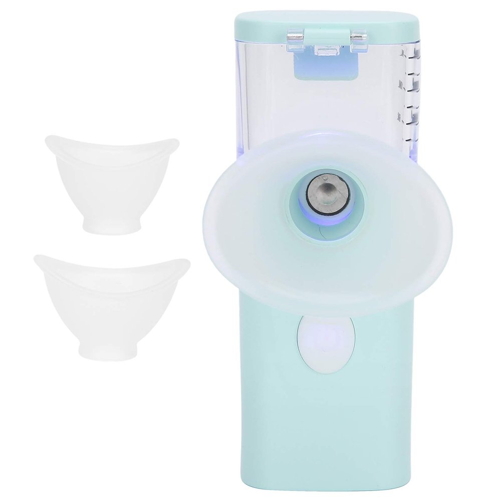 Eye Remover Tool Eye Sprayer USB Charging Handheld Eye Mist Steamer Portable Moisturizing Cleaning Device for Women Men New Eye Moisturizing Instrument Cyan