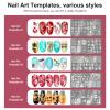 SAGEBIO Nail Art Stamper Clear Silicone Nails Stamping Jelly with Scraper Transparent Visible Body DIY Manicure Nail Art Tool B view 4