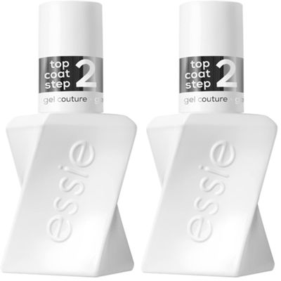 essie Gel Couture Platinum Grade Finish Top Coat, 0.46 Ounces (Packaging May Vary) (Pack of 2)