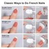 SAGEBIO Nail Art Stamper Clear Silicone Nails Stamping Jelly with Scraper Transparent Visible Body DIY Manicure Nail Art Tool C view 3