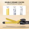 DAN Technology 3/4 Inch Curling Iron Wand, Tourmaline Ceramic Hair Curler with LCD Display (180F430F), Fast Heating, Dual Voltage, Auto Shut-Off, Black & Gold view 4