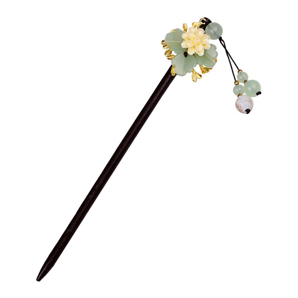 CALLARON Retro Butterfly Hair Stick Vintage Style Wooden Hairpin for Women Decorative Hair Pins Chinese Style Accessories
