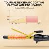 DAN Technology 5/8 Inch Curling Iron Wand, Tourmaline Ceramic Hair Curler with LCD Display (180F430F), Fast Heating, Dual Voltage, Auto Shut-Off, Black & Gold view 2