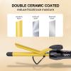 DAN Technology 5/8 Inch Curling Iron Wand, Tourmaline Ceramic Hair Curler with LCD Display (180F430F), Fast Heating, Dual Voltage, Auto Shut-Off, Black & Gold view 3
