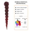 18Inch TBug Kinky Afro Bubble Ponytail Extension for Black Women Long Drawstring Ponytail Natural Black Clip on Ponytails for Kids Synthetic Hair Piece Protective Style view 3
