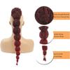 18Inch TBug Kinky Afro Bubble Ponytail Extension for Black Women Long Drawstring Ponytail Natural Black Clip on Ponytails for Kids Synthetic Hair Piece Protective Style view 4