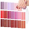 JERCLITY 280 Pieces 20 Sheets Red Solid Color Nail Wraps for Women Pink Nail Polish Strips Self-Adhesive Nail Stickers Full Wraps for Girls view 1