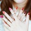 JERCLITY 280 Pieces 20 Sheets Red Solid Color Nail Wraps for Women Pink Nail Polish Strips Self-Adhesive Nail Stickers Full Wraps for Girls view 4