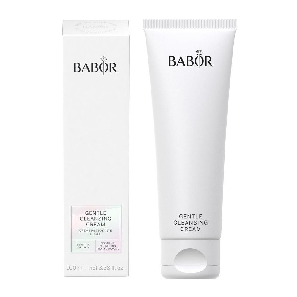 BABOR Gentle Cleansing Cream for Dry and Sensitive Skin, Especially Mild, Skin-friendly and Creamy Cleansing Lotion, Vegan Formula, Gentle Cleansing Milk