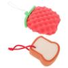 GLEAVI 2pcs Bath Sponge Gentle Exfoliating Bath Scrubber for Newborns Shapes for Comfortable Skin Cleaning and Massage for Daily Bathing Routine view 1