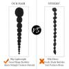 18 Inch Kinky Afro Bubble Ponytail Extension for Black Women Long Drawstring Ponytail Natural Black Clip on Ponytails for Kids Synthetic Hair Piece Protective Style view 4
