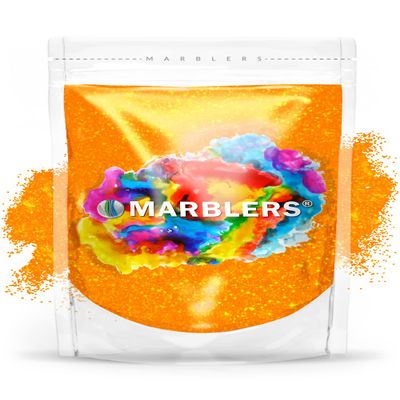 MARBLERS Neon Glitter [Fluorescent Orange] 3oz (85g) | Fine | Non-Toxic, Vegan, Cruelty-Free | Face, Body, Eyeshadow, Hair, Festival, Party Makeup | Nail Art, Polish | Resin, Tumbler, Slime, Craft