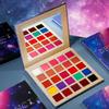 DE'LANCI Neon Eyeshadow Palette 24 Color + Lipstick Pallet 25 Color UV Blacklight Matte and Glitter Shade, Colorful Makeup Set for Christmas Halloween Cosplay Face Body Eyes Makeup Ket view 4
