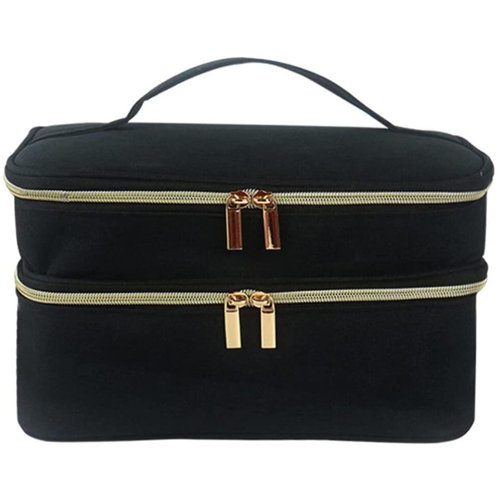 Angoily Portable Large Capacity Makeup Bag Versatile Cosmetic Organizer for Travel and Home Toiletries Storage for Skincare and Sewing Accessories