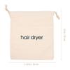 FOMIYES 4pcs Multi-Function Drawstring Hair Dryer Storage Bags Embroidered Canvas Travel Organizer for Hair Tools Dust Carrier for Accessories and Sundries view 2