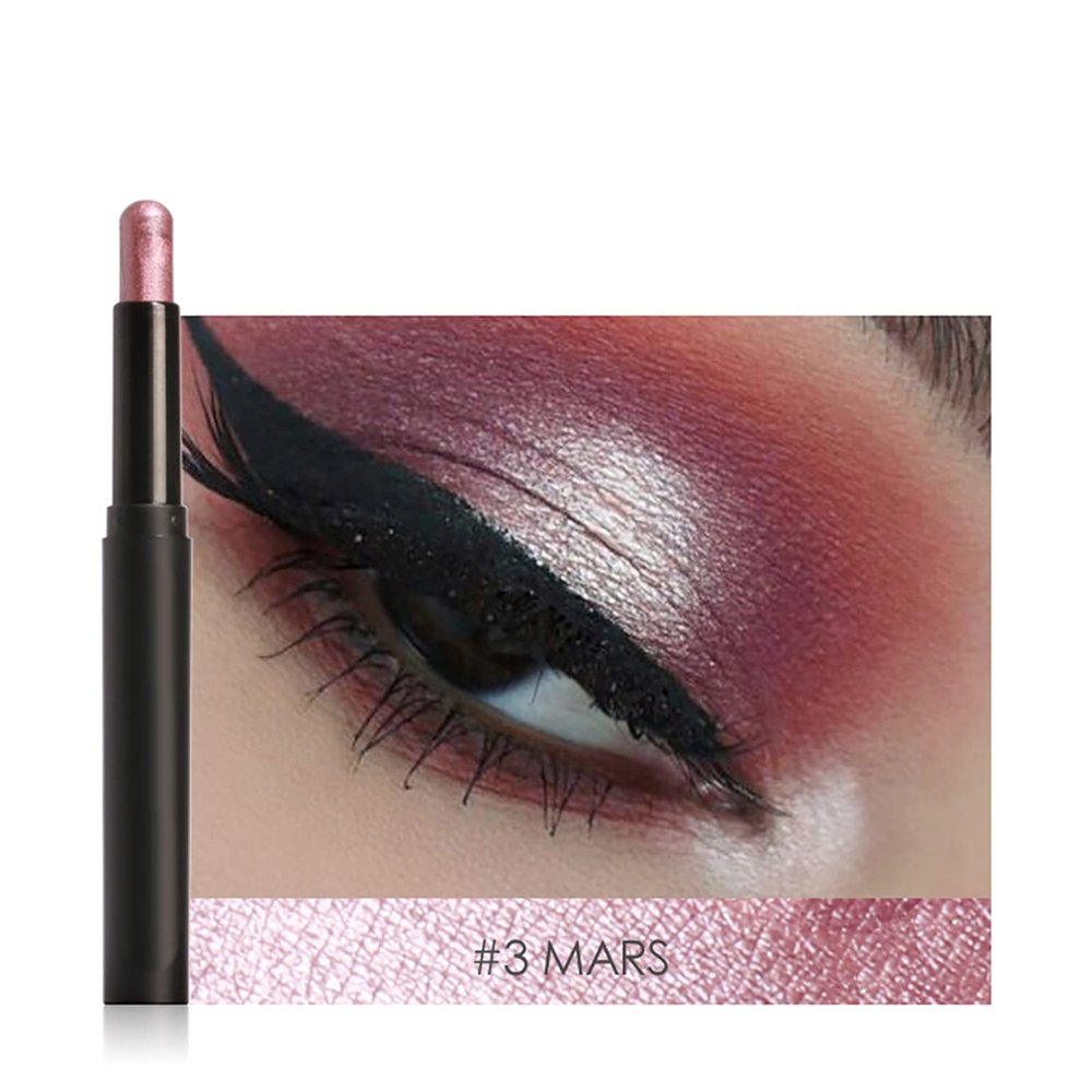 12Colors Eyeshadow Stick Sets with Smudge Proof Eyeshadow Primer Base, Eyeshadow Pencil Lasting Eye Shadow Pen Makeup Tool (#3)