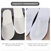 FRCOLOR 8pairs Disposable Non- Slippers for Hotel and Spa Guests Soft and Breathable Closed-toe Slippers for Men and Women for Hospitality and Salon Use view 3