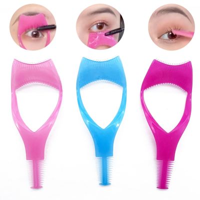 Mascara Shield Lash Buddy Applicator Tool NINGLASH 3 Pcs Lash Applicator Makeup Cosmetic Mascara Guard Eyelash Tool, 3 in 1 Eyelash Tool Upper Lower Eye Lash, Mascara Separator Tool Eyelash Comb