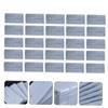 minkissy 75pcs Hairdressing Thermal Insulation Cotton Pads for Hair Perms Salon Supplies Prevent Scalding Thick Cotton Heat Mats for Barbershop Use view 2