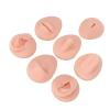 Ear Model Silicone Body Parts Piercing Practice Body Parts Body Piercing Supplies, 3D Simulation Soft Reusable Nose Tongue Model Silicone Body Piercing Practice Model for Piercers (Light Skin Color) view 1