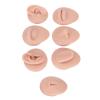 Ear Model Body Piercing Kits Piercing Practice Body Parts Tongue Piercing Kit,3D Simulation Soft Reusable Nose Tongue Model Silicone Body Piercing Practice Model for Piercers (Medium Skin Color) view 1