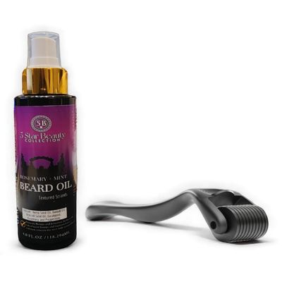 5 Star Beauty Collection: Beard oil for Men 4 oz | smoothing Beard Serum | Seals in Moisture & Adds Shine | Formulated with Non-Toxic Ingredients | Heals Cuticle