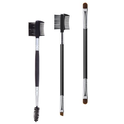 FRCOLOR 9pcs Double-headed Eyebrow Brush and Eyelash Comb Practical Cosmetic Tool for Shaping and Grooming Portable Makeup Accessory for Travel and Everyday Use