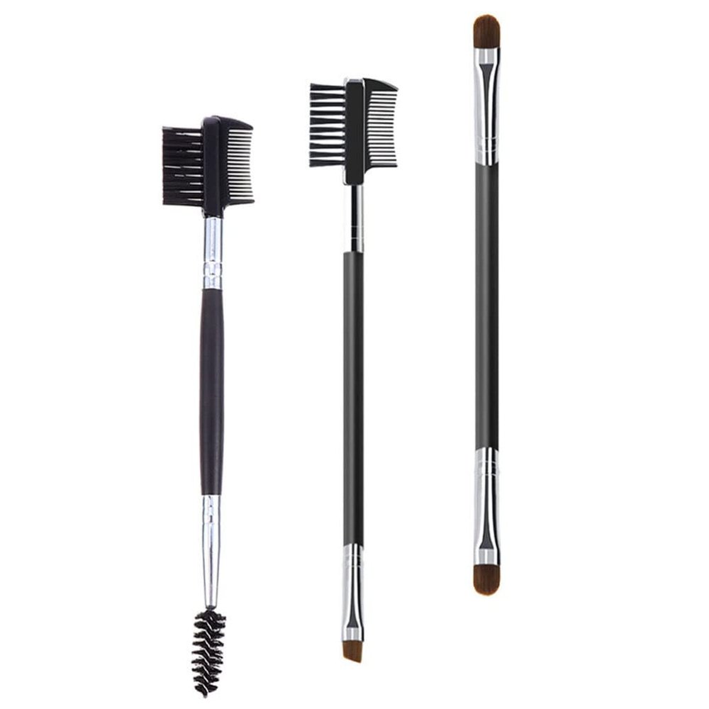 FRCOLOR 9pcs Double-headed Eyebrow Brush and Eyelash Comb Practical Cosmetic Tool for Shaping and Grooming Portable Makeup Accessory for Travel and Everyday Use