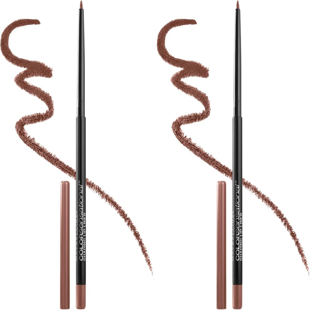 Maybelline Color Sensational Shaping Lip Liner with Self-Sharpening Tip, Beige Babe, Nude, 0.01 oz (Pack of 2)