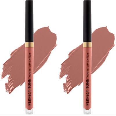 Black Radiance Perfect Tone Matte Liquid Lipstick Lip Crme Doll Face (Pack of 2)