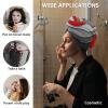 LEOSUCRE Microfiber Hair Towel Wrap Ultra Absorbent Hair Cap, Abstract Ombre Ripple Hair Towel with Buttons Hair Drying Towel Turban Bath Hair Wrap for Woman 26x10in Red Black Abstract Painting view 2