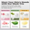 SNP Supercharged Sheet Mask Set | Variety Sheet of 4-Collagen, 4-Aloe, 4-Rose Face Mask Sheet | Facial Mask for Hydrating and Moisturizing | Korean Skincare Gift Set | 12 Sheets view 3