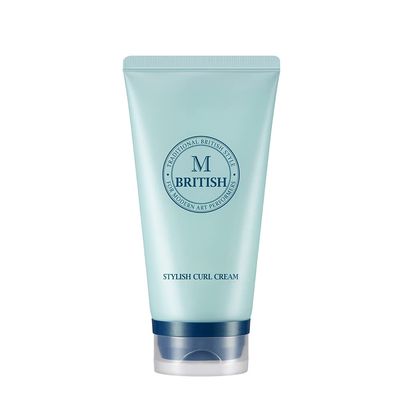 BRITISH M Stylish Curl Cream for Curly Hair, 5.07 oz  Anti-Frizz Curl Defining Cream with Hyaluronic Acid  Lightweight, Hydrating, Non-Sticky, Easy Rinse