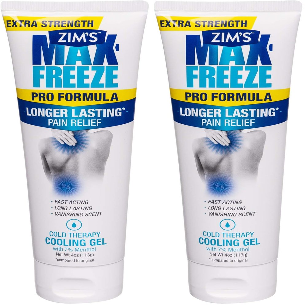 Zim's Max Freeze Pro Formula Gel, 4 Ounce (Pack of 2)
