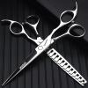 6/6.5/7/7.5/8 Inch Haircut Scissors Hairdressing Salon Styling Cutting Hair Tools Thin Hairdressing Hair Special Tools (6.5-Inch 2-Piece Set-C) view 3