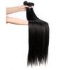 Hair Extensions Peruvian Hair Bundles with Closure Bone Straight Human Hair Bundles with 5x5x1 Lace Closures 3/4 Bundles Weave Human Hair Bundles with Closure human hair bundles ( Size : 32 32 32 Clos view 2