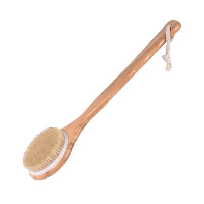 Magik 1-2Pc Natural Bristle Wooden Bath Shower Brush Spa Back Body Dry Skin Scrubber (1 Pack)