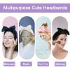 Ondder 8 Pcs Spa Headbands - Fuzzy Terry Cloth Face Wash Headbands for Women's Makeup & Skincare view 3