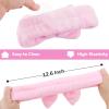 Ondder 8 Pcs Spa Headbands - Fuzzy Terry Cloth Face Wash Headbands for Women's Makeup & Skincare view 4
