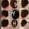 Big Claw Barrettes Women'sHair Claw Clip 22 Styles, Different Size Color Hair Accessories Grip, Strong Hold Thick Hair Sparse Hair (1 Pack) view 3