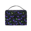 Goth Makeup Bag, Magic Gothic Galaxy Bat Makeup Organizer Bags Toiletry Bag Box Travel Cosmetic Bag Make Up Train Case for Women Teen Girl Ladies Skulls 219 view 1